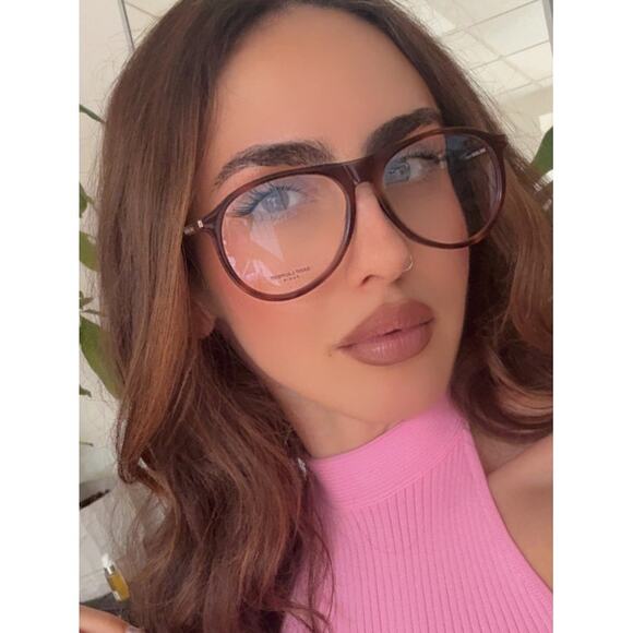 NEW Saint Laurent SL667 Bluelight Optical Frames in Brown